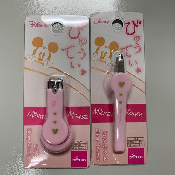 Mickey Mouse Pink Nail Clipper & Tweezer - Picture 1 of 4